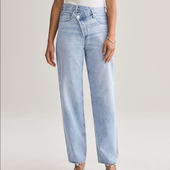 Agolde Denim - Agolde Criss Cross Upsized Jean in Suburbia